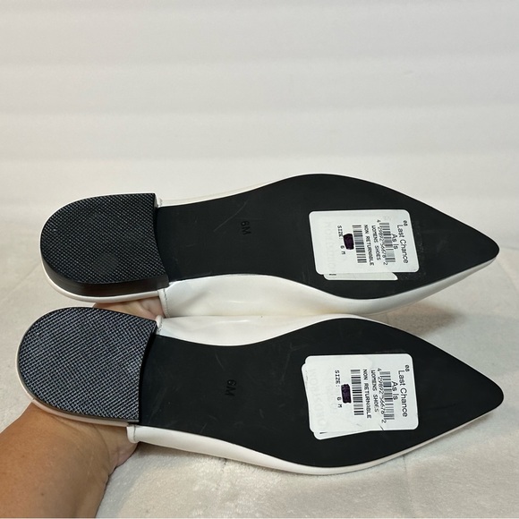 Jeffrey Campbell Womens Mules Cleos White Patent Leather Pointed Toe Size 6 - Picture 15 of 16